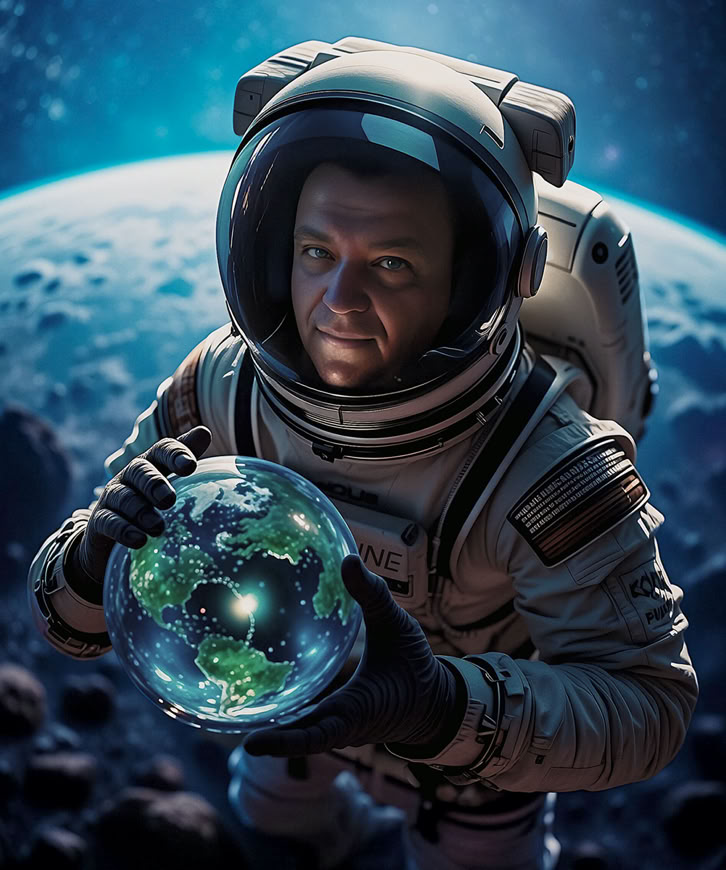 Aeoline Mikel Sirman in Space - World Traveler